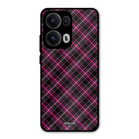 Check Fabric Oppo Reno 13 Pro 5G Mobile Back Cover - Aesthetic PrintShield Case