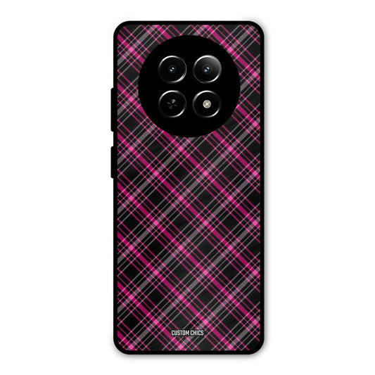 Check Fabric Realme Narzo N65 Mobile Back Cover - Aesthetic PrintShield Case