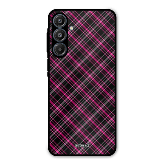 Check Fabric Samsung Galaxy A16 5G Mobile Back Cover - Aesthetic PrintShield Case