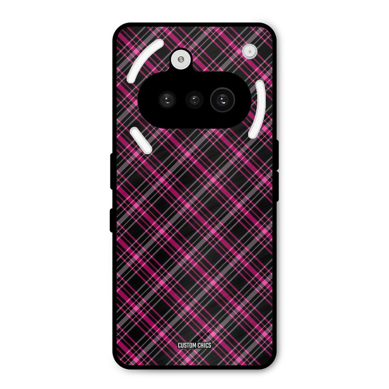 Check Fabric Nothing Phone 3A Mobile Back Cover - Aesthetic PrintShield Case