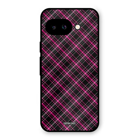 Check Fabric Google Pixel 9A Mobile Back Cover - Aesthetic PrintShield Case