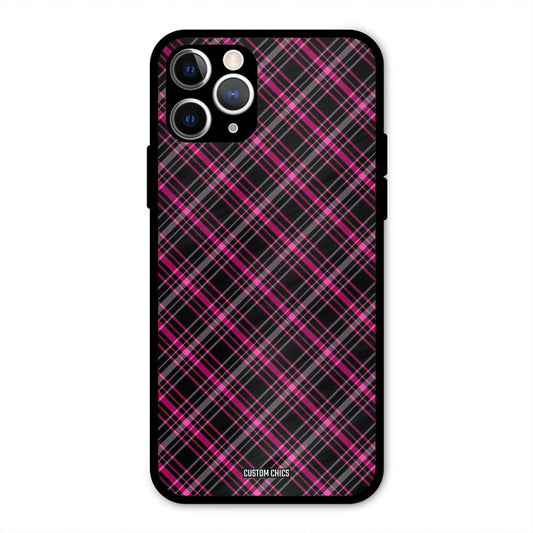 Check Fabric IPhone 11 Pro Max Mobile Back Cover - Aesthetic PrintShield Case