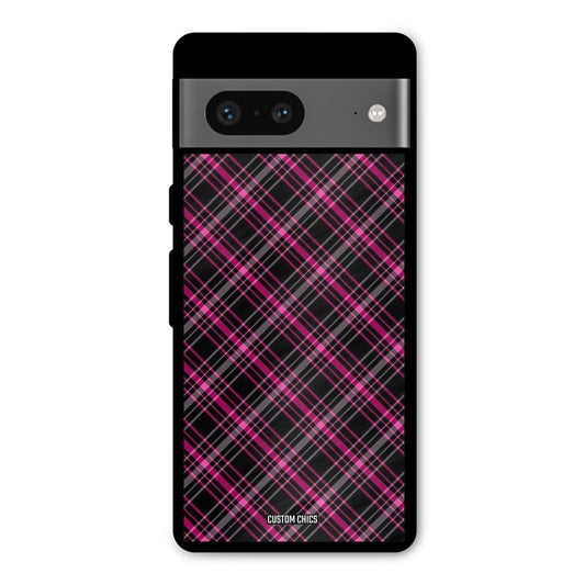 Check Fabric Google Pixel 7 Mobile Back Cover - Aesthetic PrintShield Case