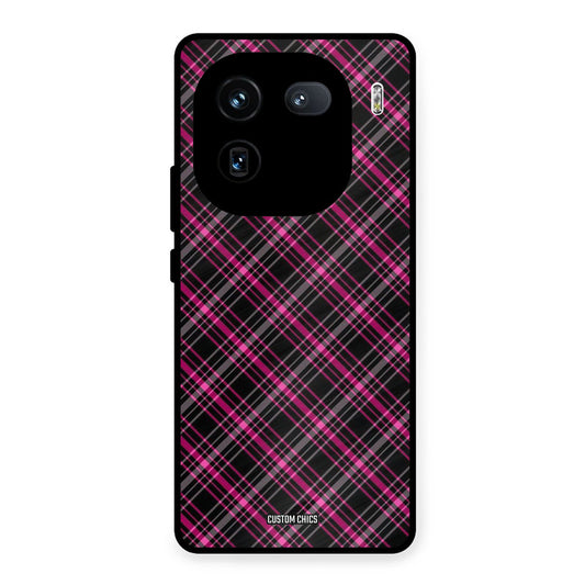Check Fabric iQOO 12 Mobile Back Cover - Aesthetic PrintShield Case