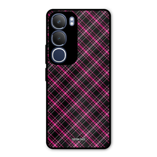 Check Fabric Vivo Y29 Mobile Back Cover - Aesthetic PrintShield Case
