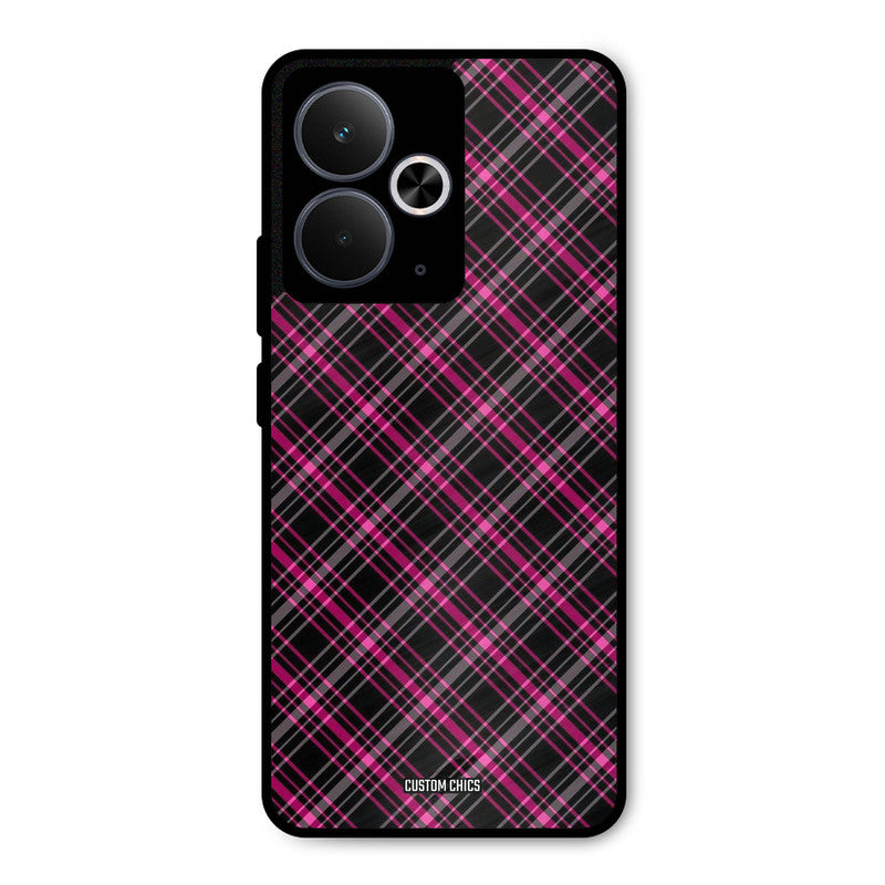 Check Fabric Realme 14T Mobile Back Cover - Aesthetic PrintShield Case
