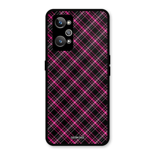 Check Fabric Realme GT 2 Mobile Back Cover - Aesthetic PrintShield Case