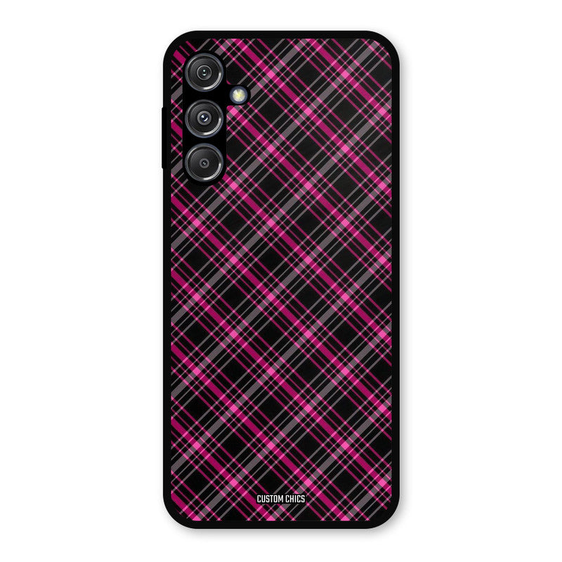 Check Fabric Samsung Galaxy M34 5G Mobile Back Cover - Aesthetic PrintShield Case