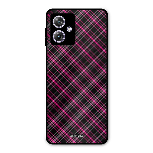 Check Fabric Motorola G64 5G Mobile Back Cover - Aesthetic PrintShield Case