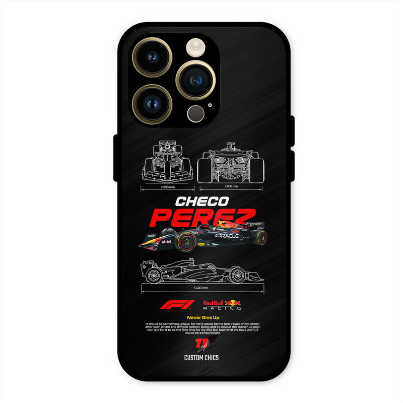 Checo Perez iPhone 14 Pro Mobile Back Cover - Car&Bike PrintShield Case