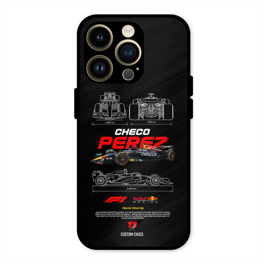 Checo Perez iPhone 14 Pro Mobile Back Cover - Car&Bike PrintShield Case