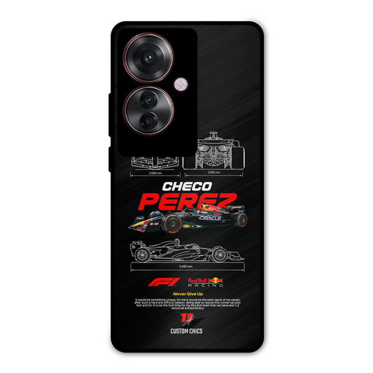 Checo Perez Oppo F25 Pro Mobile Back Cover - Car&Bike PrintShield Case