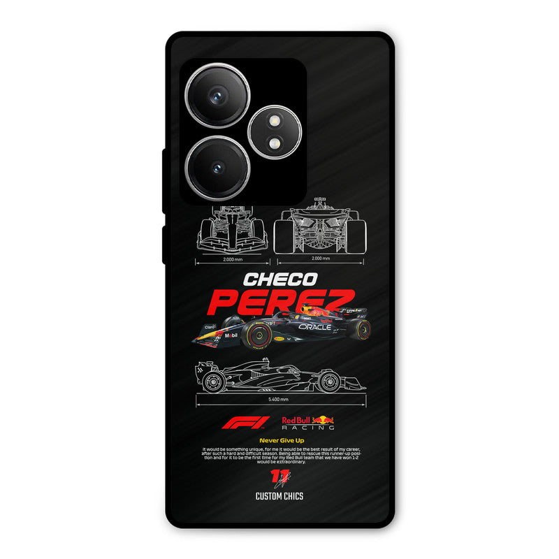 Checo Perez Realme GT 6T Mobile Back Cover - Car&Bike PrintShield Case