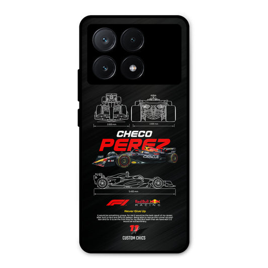 Checo Perez Poco X6 Pro Mobile Back Cover - Car&Bike PrintShield Case
