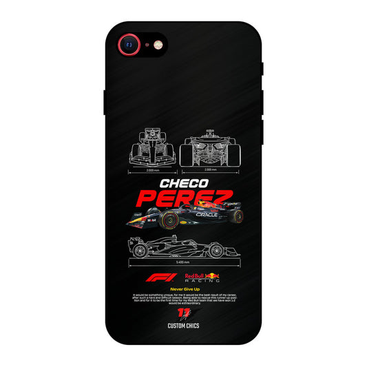 Checo Perez iPhone SE 2020 Mobile Back Cover - Car&Bike PrintShield Case