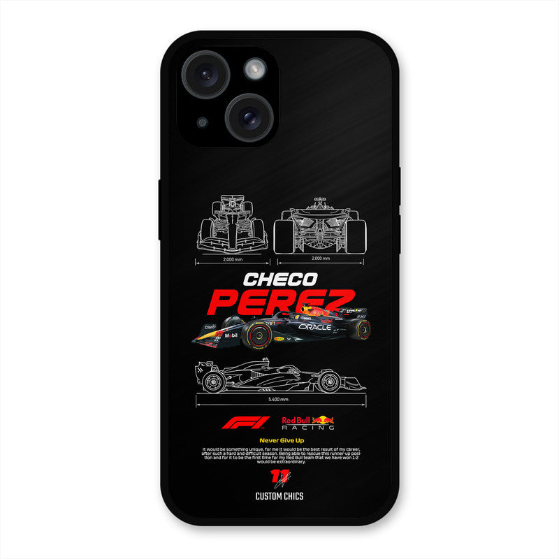 Checo Perez iPhone 15 Mobile Back Cover - Car&Bike PrintShield Case
