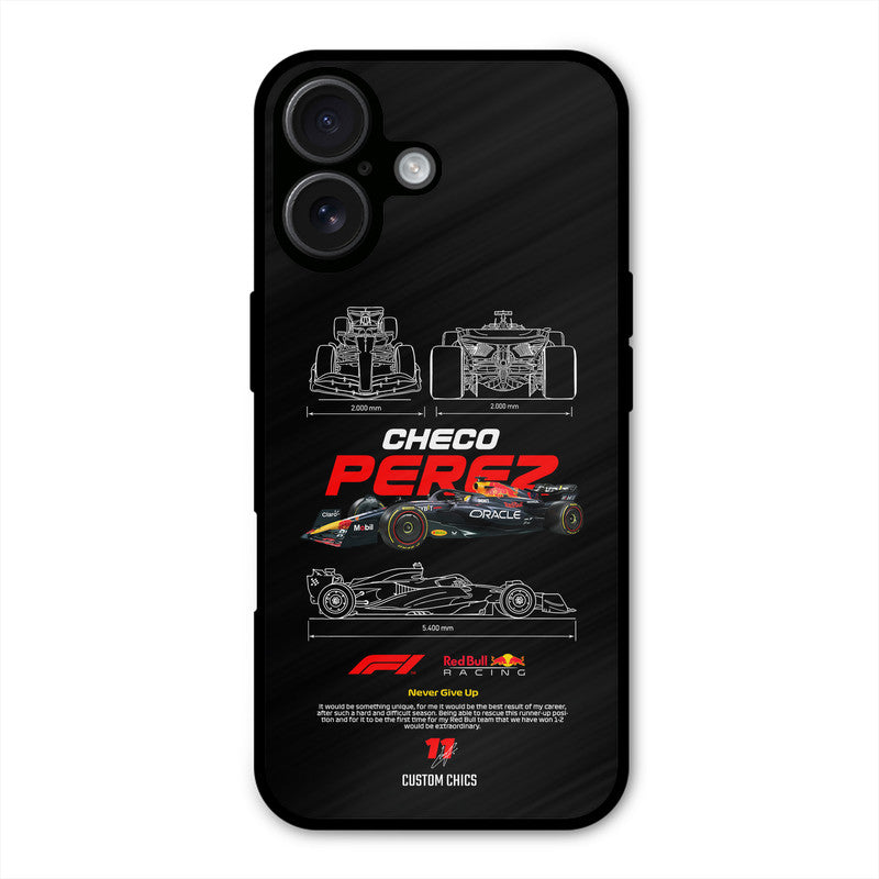 Checo Perez iPhone 16 Plus Mobile Back Cover - Car&Bike PrintShield Case