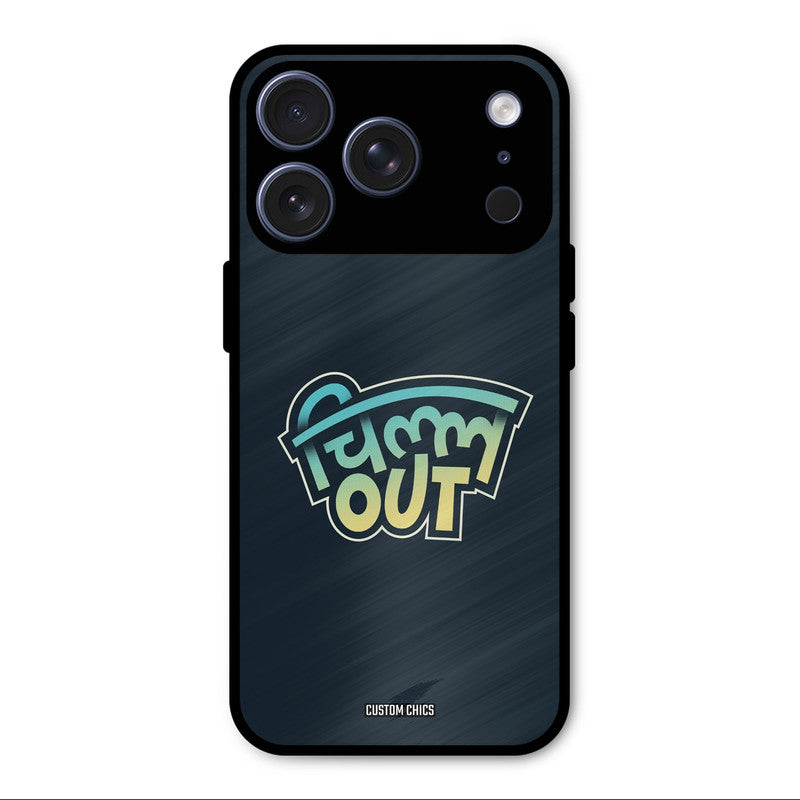 Chill Out iPhone 17 Pro Max Mobile Back Cover - Typography PrintShield Case