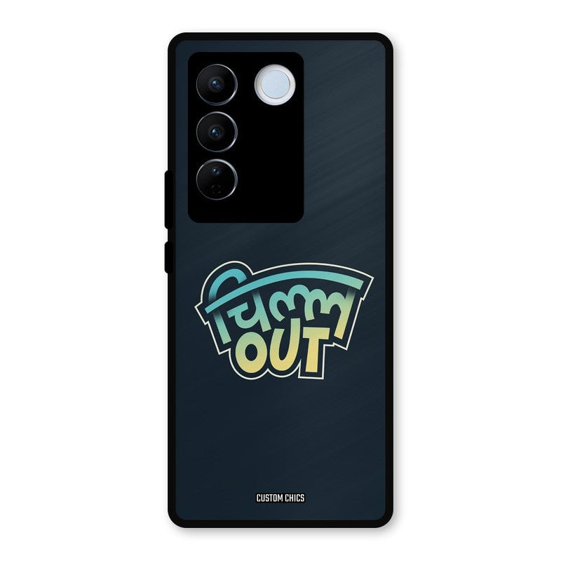 Chill Out Vivo V27 Pro Mobile Back Cover - Typography PrintShield Case