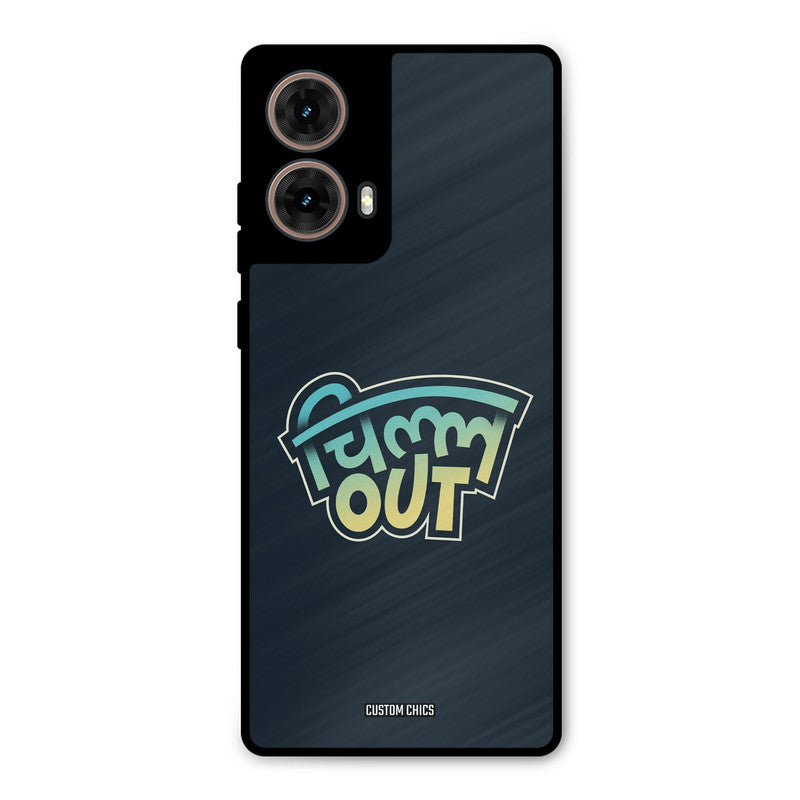 Chill Out Moto G85 Mobile Back Cover - Typography PrintShield Case