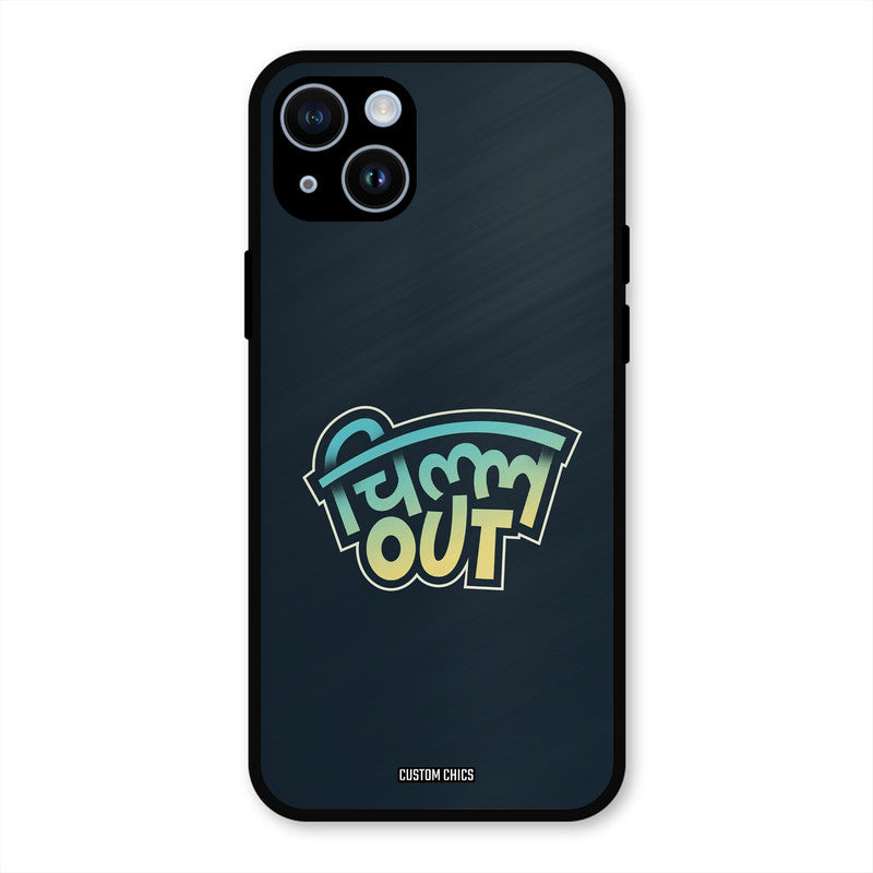 Chill Out iPhone 14 Mobile Back Cover - Typography PrintShield Case