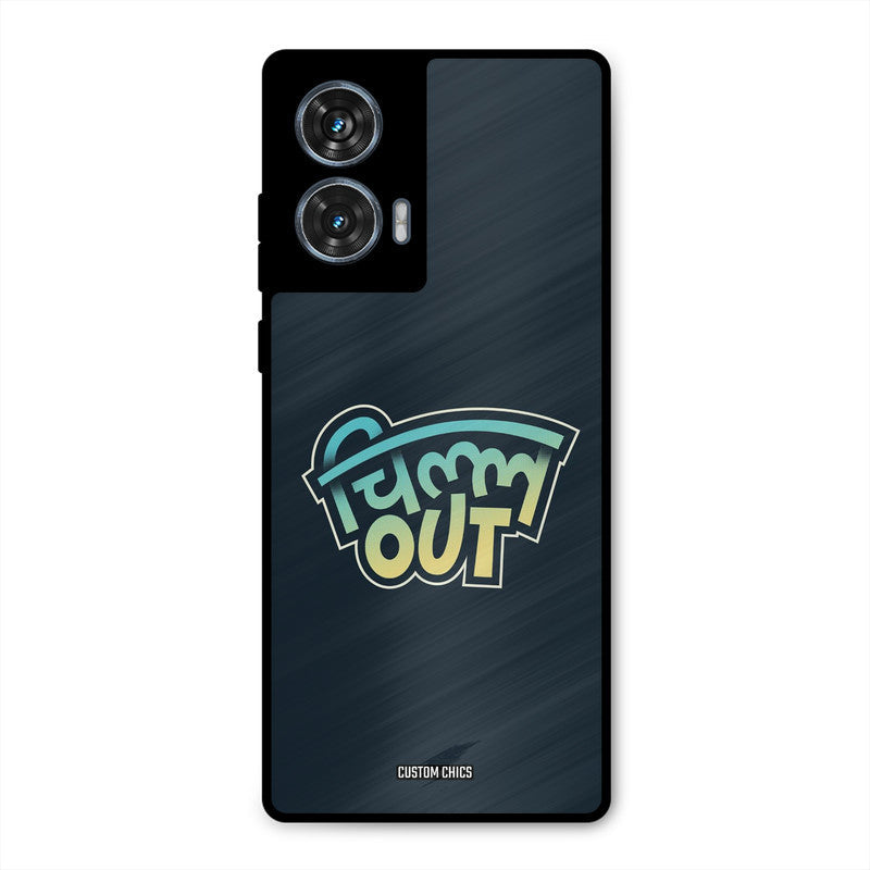 Chill Out Moto G96 Mobile Back Cover - Typography PrintShield Case