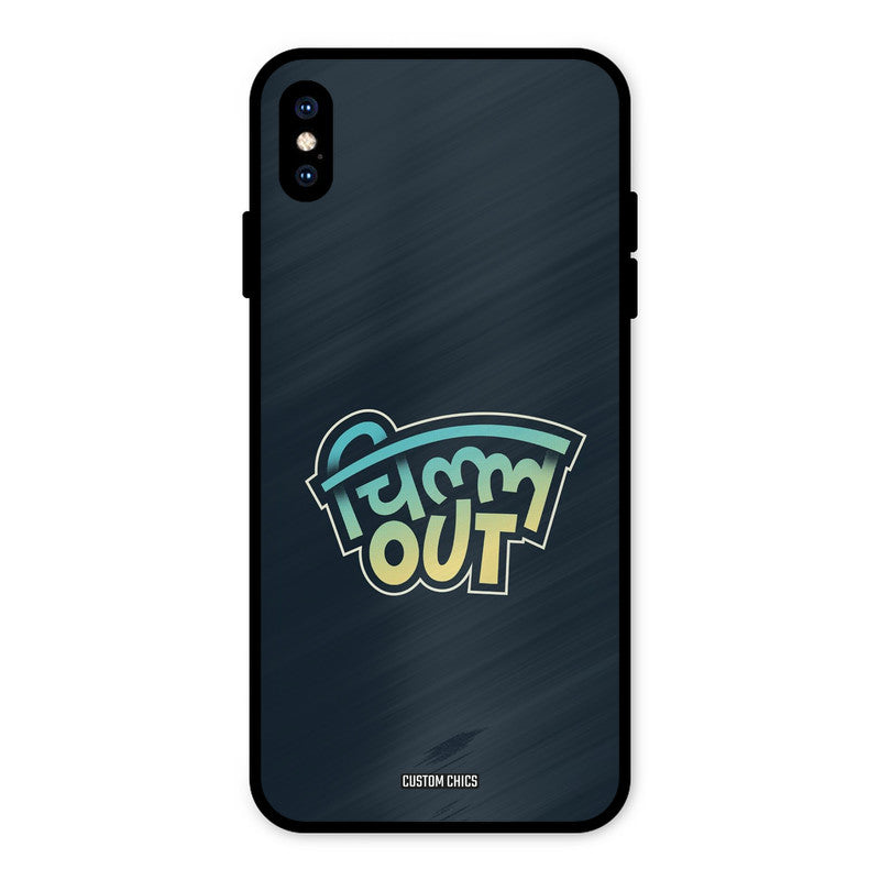 Chill Out iPhone XS Max Mobile Back Cover - Typography PrintShield Case