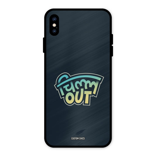 Chill Out iPhone XS Max Mobile Back Cover - Typography PrintShield Case