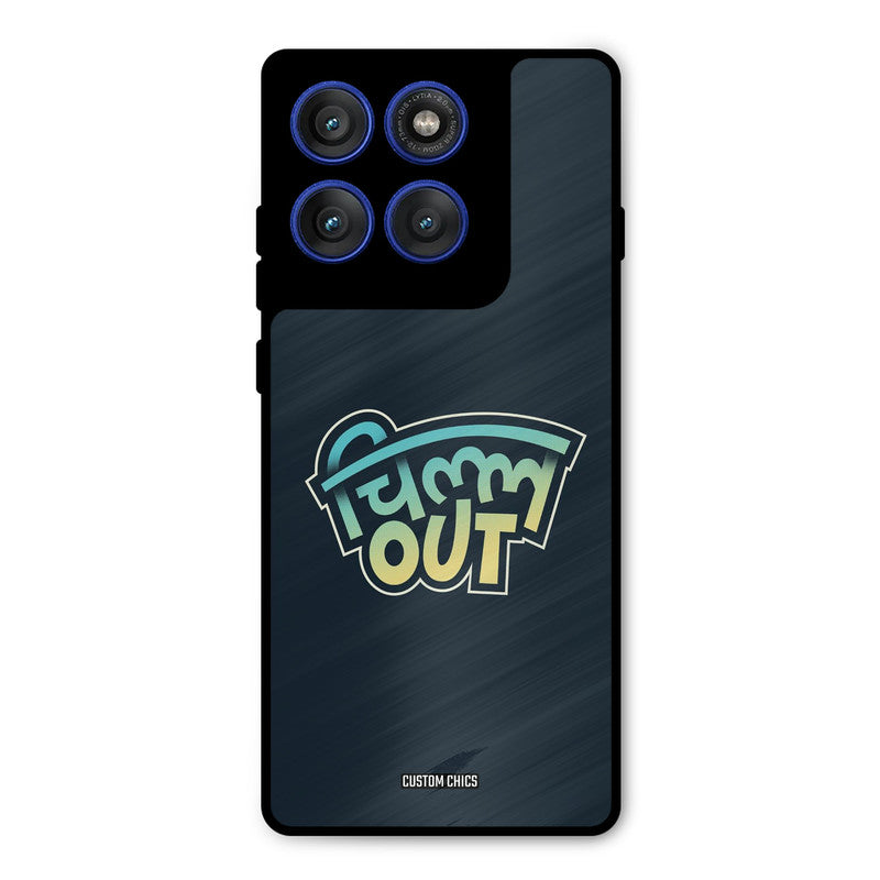 Chill Out Motorola Edge 60 Pro Mobile Back Cover - Typography PrintShield Case