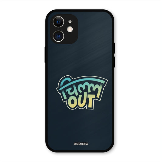 Chill Out iPhone 12 Mobile Back Cover - Typography PrintShield Case