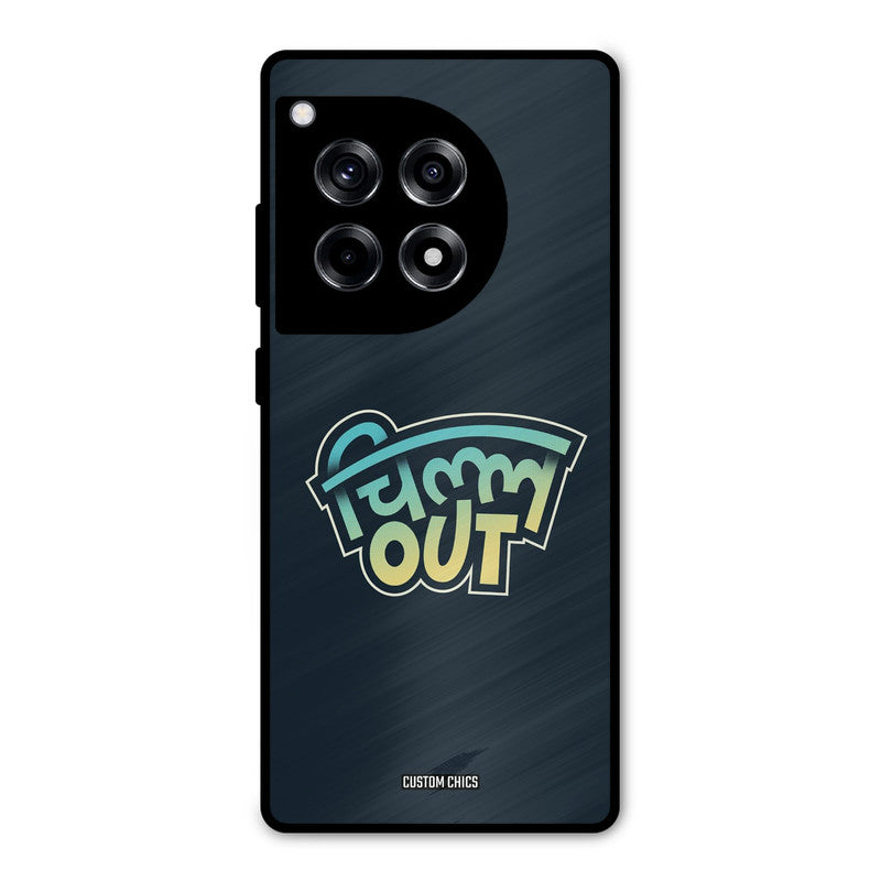 Chill Out OnePlus 12R Mobile Back Cover - Typography PrintShield Case
