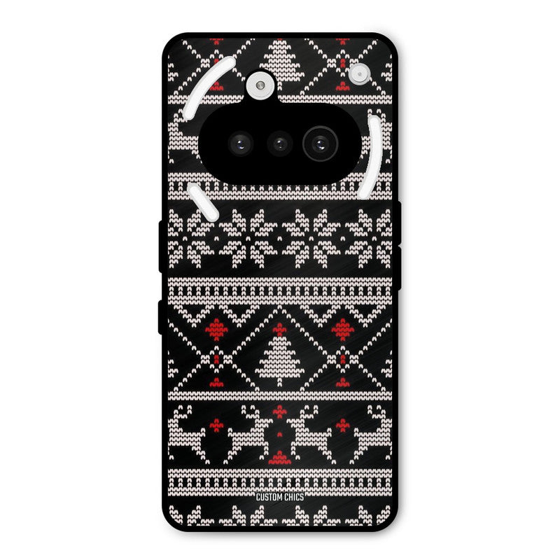 Christmas Pattern Nothing Phone 3A Mobile Back Cover - Aesthetic PrintShield Case