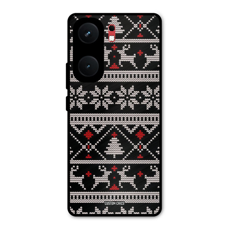 Christmas Pattern iQOO Neo 9 Pro Mobile Back Cover - Aesthetic PrintShield Case