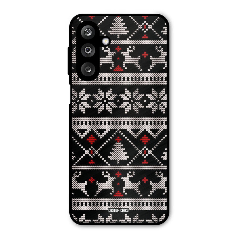 Christmas Pattern Samsung Galaxy M36 Mobile Back Cover - Aesthetic PrintShield Case