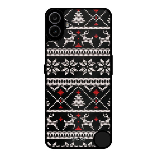 Christmas Pattern Nothing CMF Phone 1 Mobile Back Cover - Aesthetic PrintShield Case