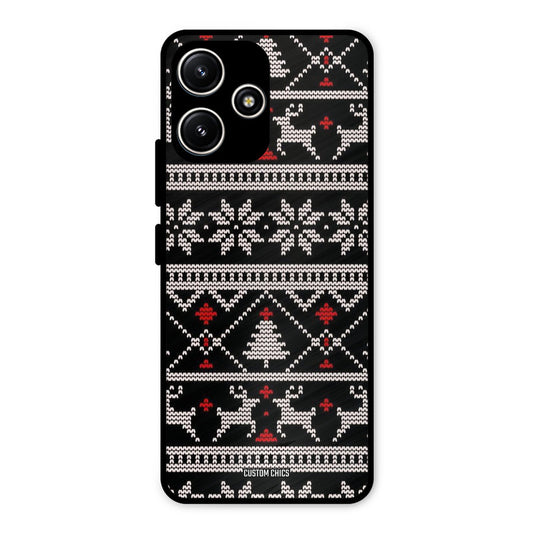 Christmas Pattern Redmi 12 5G Mobile Back Cover - Aesthetic PrintShield Case