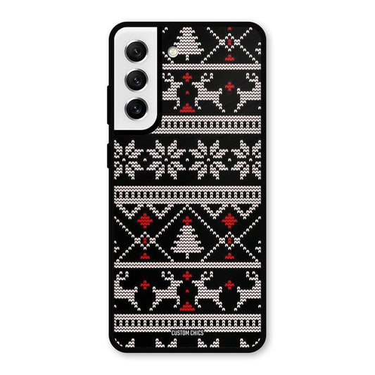Christmas Pattern Samsung Galaxy S21 FE 5G (2023) Mobile Back Cover - Aesthetic PrintShield Case