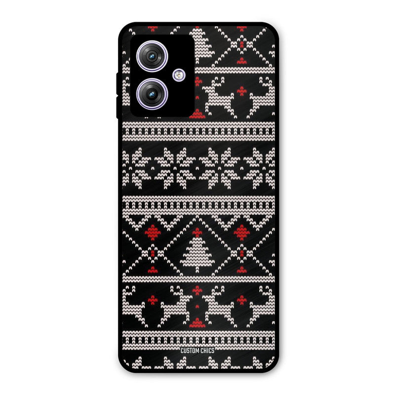 Christmas Pattern Moto G54 Mobile Back Cover - Aesthetic PrintShield Case