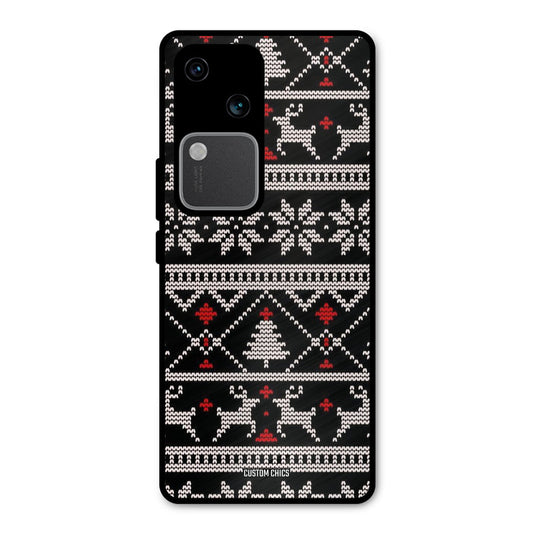 Christmas Pattern Vivo V30 Mobile Back Cover - Aesthetic PrintShield Case