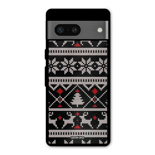 Christmas Pattern Google Pixel 7 Mobile Back Cover - Aesthetic PrintShield Case