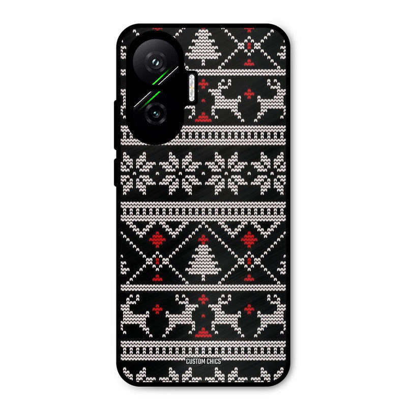 Christmas Pattern Poco F7 5G Mobile Back Cover - Aesthetic PrintShield Case