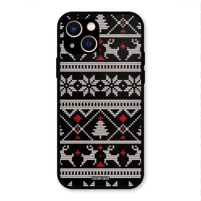 Christmas Pattern iPhone 13 Mobile Back Cover - Aesthetic PrintShield Case