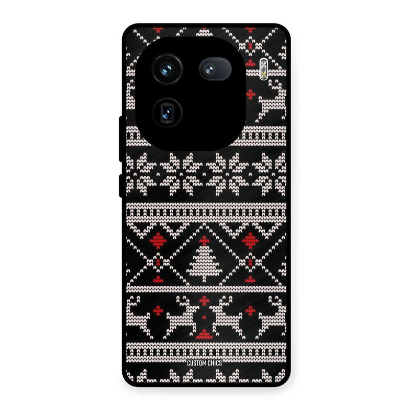 Christmas Pattern iQOO 12 Mobile Back Cover - Aesthetic PrintShield Case