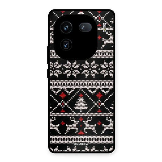 Christmas Pattern iQOO 12 Mobile Back Cover - Aesthetic PrintShield Case