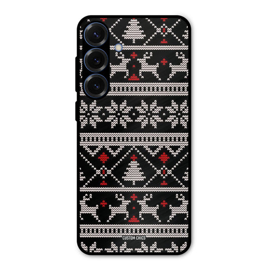 Christmas Pattern Samsung Galaxy S25 Plus Mobile Back Cover - Aesthetic PrintShield Case