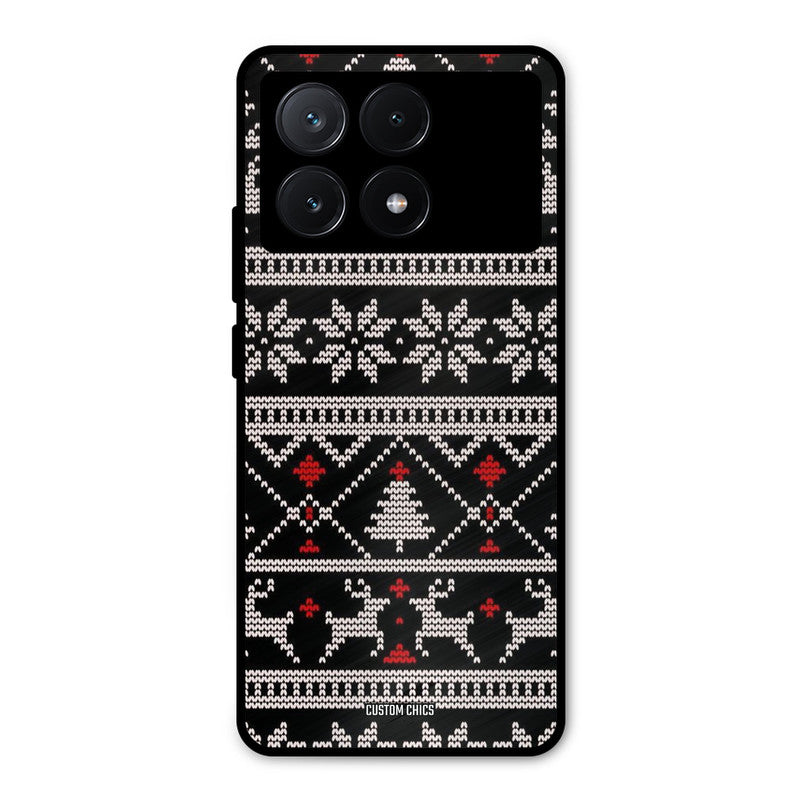 Christmas Pattern Poco X6 Pro Mobile Back Cover - Aesthetic PrintShield Case
