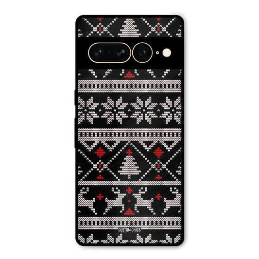 Christmas Pattern Google Pixel 7 Pro Mobile Back Cover - Aesthetic PrintShield Case