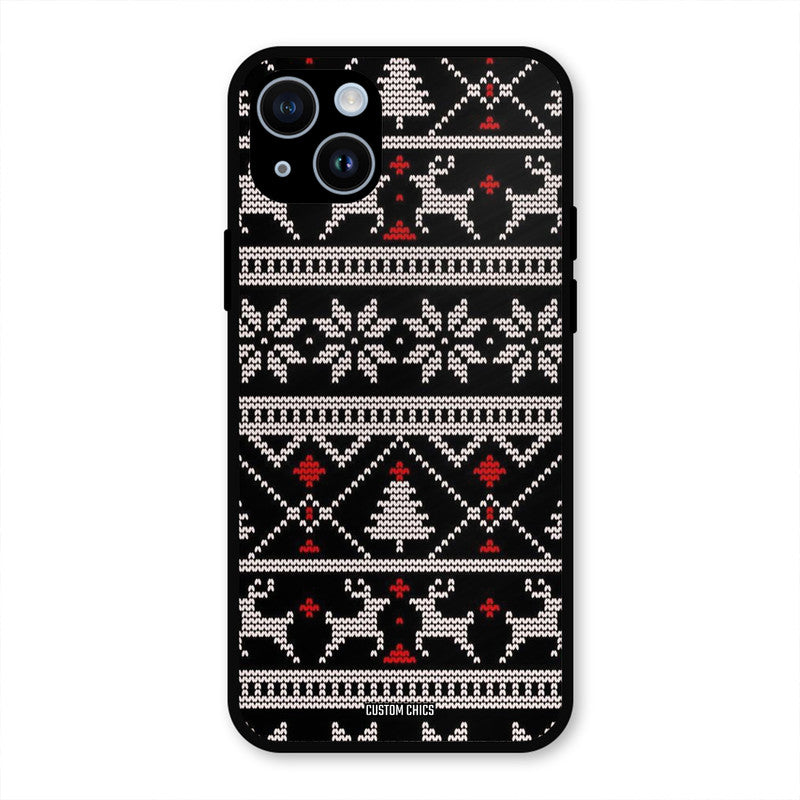 Christmas Pattern iPhone 14 Mobile Back Cover - Aesthetic PrintShield Case