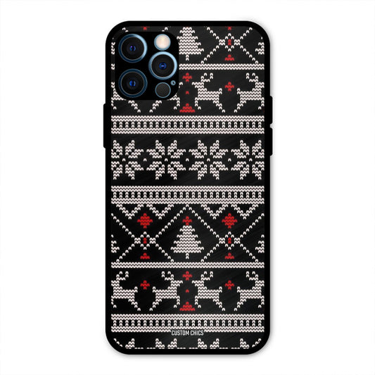 Christmas Pattern IPhone 12 Pro Mobile Back Cover - Aesthetic PrintShield Case