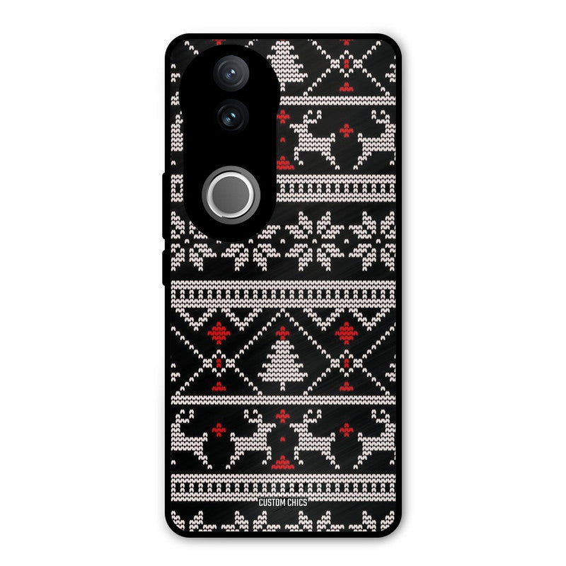 Christmas Pattern Vivo V50e Mobile Back Cover - Aesthetic PrintShield Case
